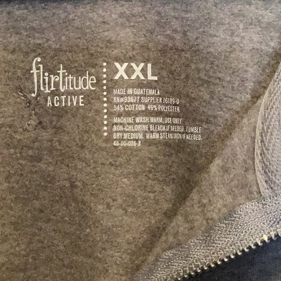SALE!✅Flirtitude womens sweatshirt, Active, Misty Rose, XXLARGE ,New $39 - Picture 12 of 14